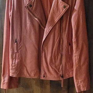 Lucky Brand Lamb Leather Moto Jacket
